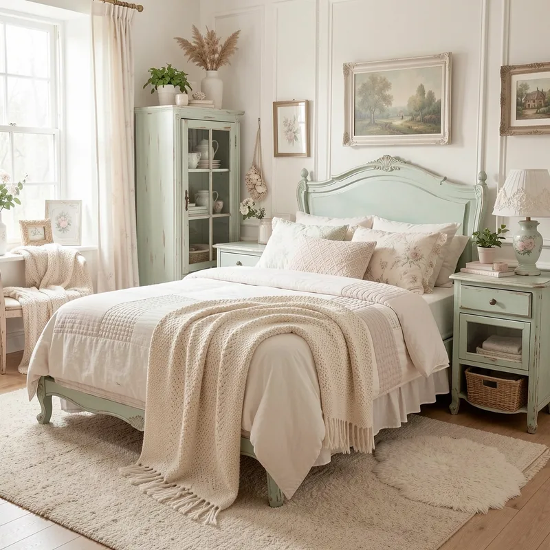 Aménager une chambre cosy dans l'esprit shabby chic